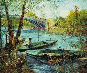 Vincent Van Gogh Fishing in the Spring, Pont de Clichy oil painting picture wholesale